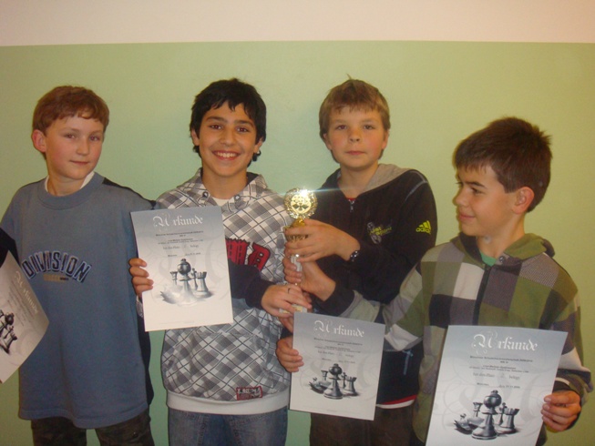 vlnr Sebastian Lütje, Ali Demir, Jan Kerkhoff, Cedric Czap